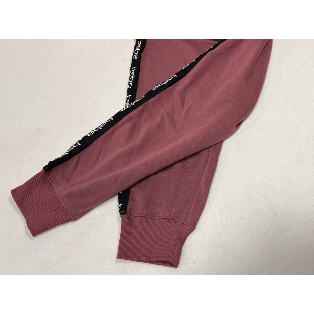 Bebe Sport Women’s Mesh Trim Joggers 1X Antique Rose NWT - Picture 8 of 12